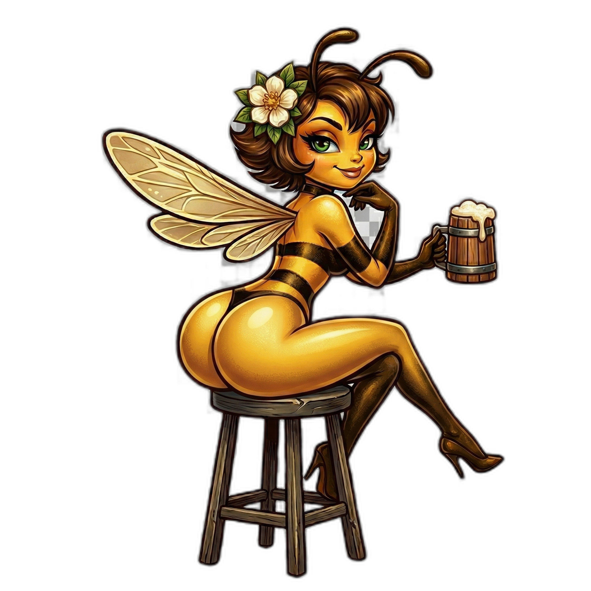 Barstool Pin-Up