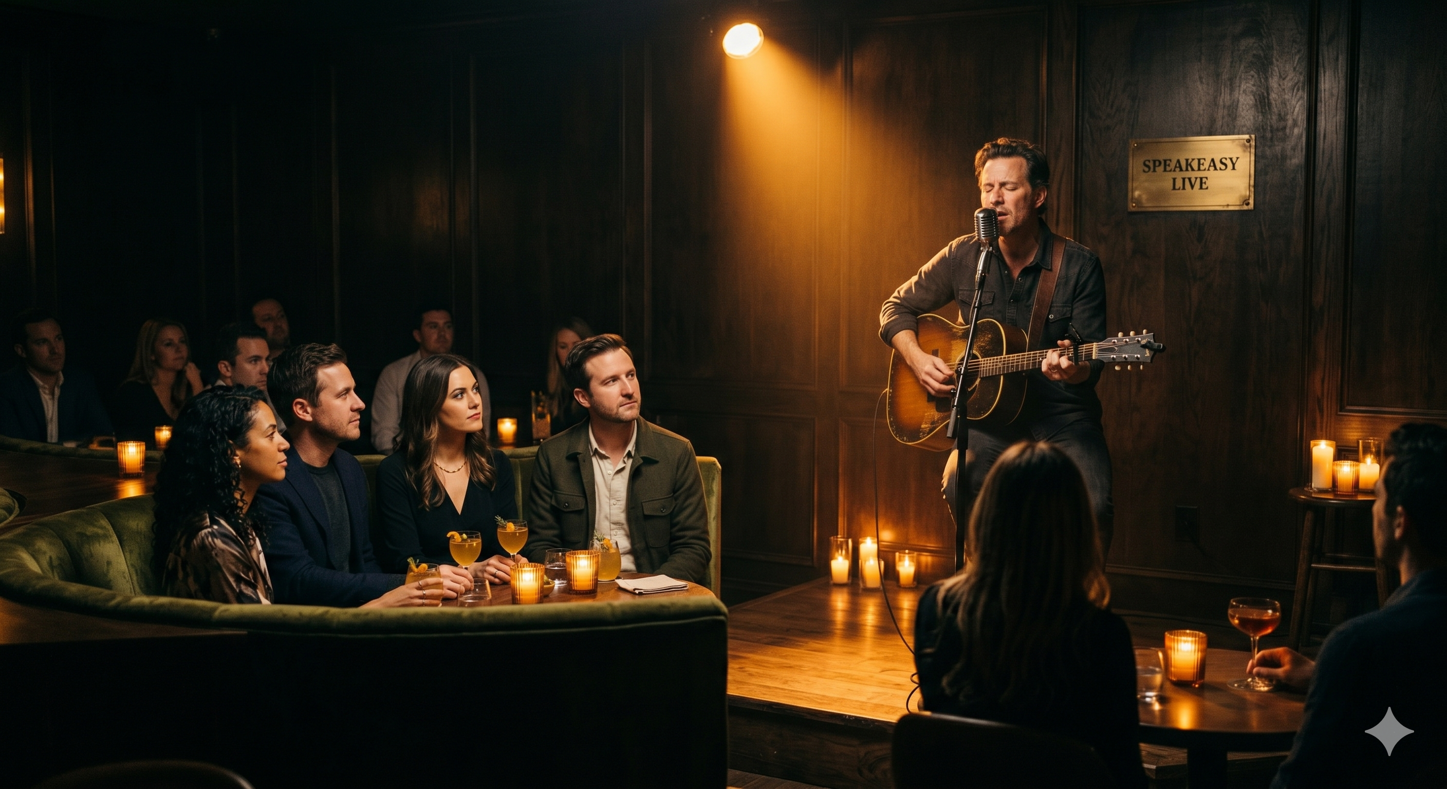 Intimate live performance